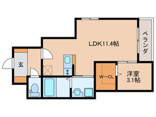 Patria高畑の物件間取画像